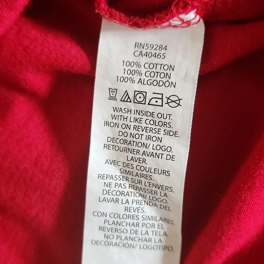 Place Graphic Tee Red short sleeves Ninja alert Size XL